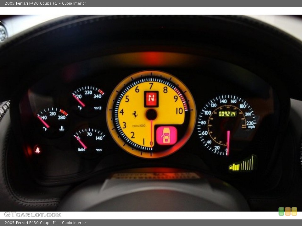 Cuoio Interior Gauges for the 2005 Ferrari F430 Coupe F1 #82578965