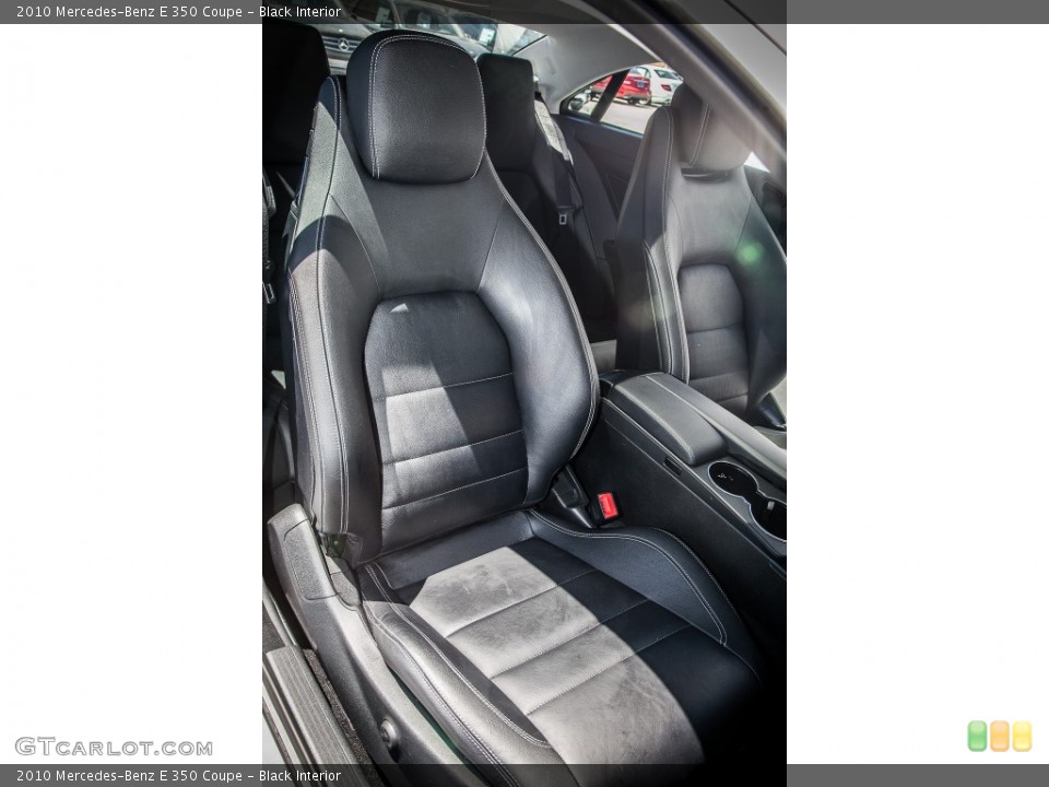 Black Interior Front Seat for the 2010 Mercedes-Benz E 350 Coupe #82579330
