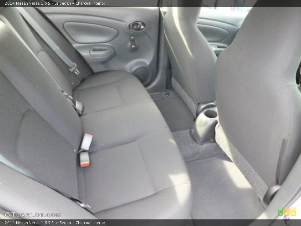 Charcoal Interior Rear Seat for the 2014 Nissan Versa 1.6 S Plus Sedan #82581835