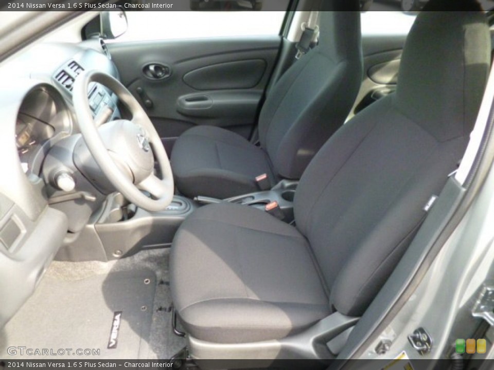 Charcoal Interior Front Seat for the 2014 Nissan Versa 1.6 S Plus Sedan #82581906