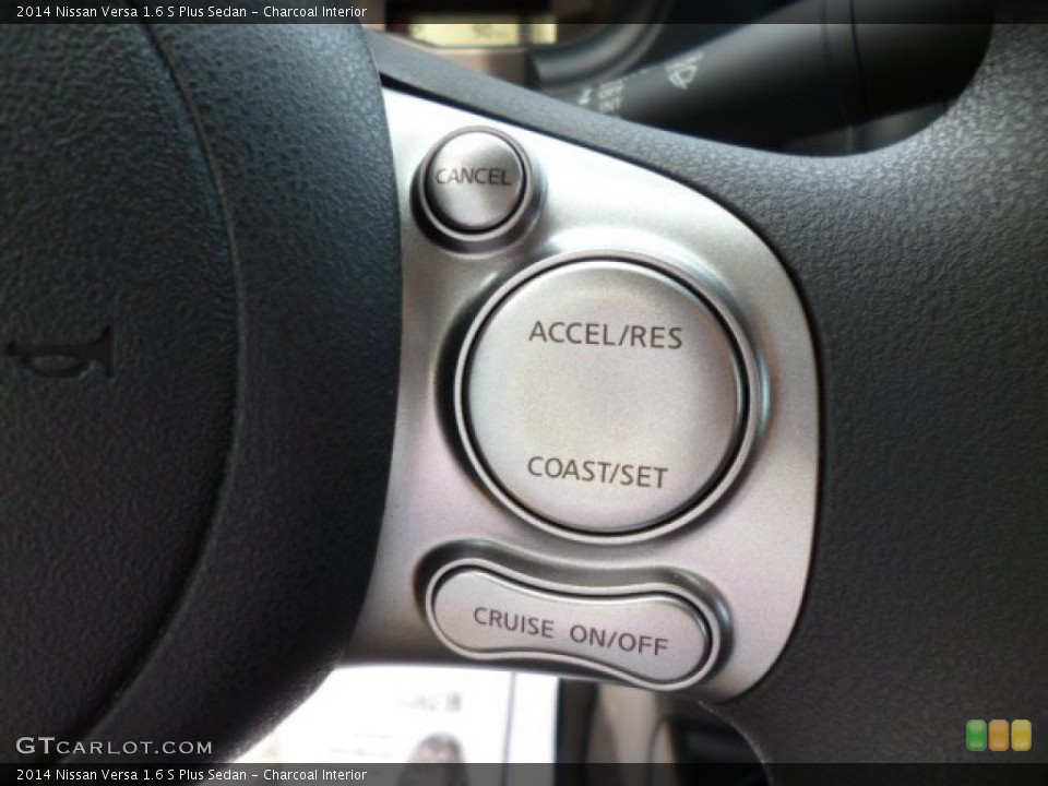 Charcoal Interior Controls for the 2014 Nissan Versa 1.6 S Plus Sedan #82581966