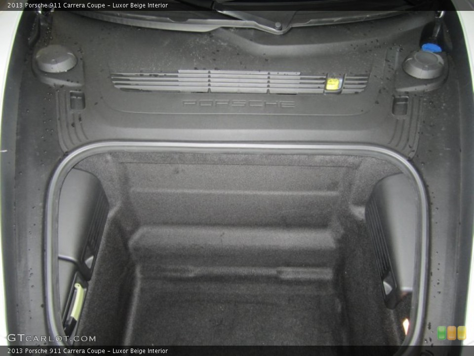 Luxor Beige Interior Trunk for the 2013 Porsche 911 Carrera Coupe #82584313