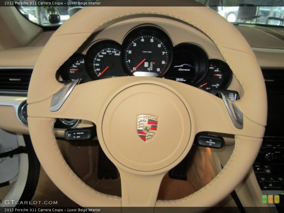 Luxor Beige Interior Steering Wheel for the 2013 Porsche 911 Carrera Coupe #82584385