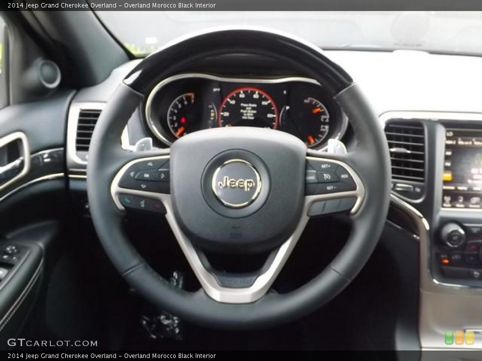 Overland Morocco Black Interior Steering Wheel for the 2014 Jeep Grand Cherokee Overland #82584645