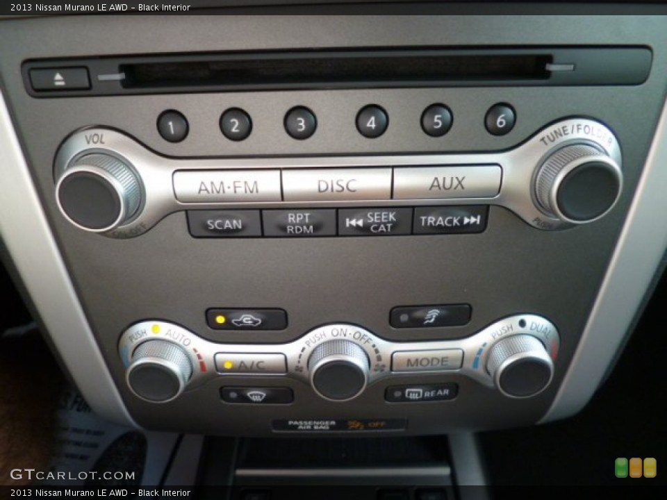 Black Interior Controls for the 2013 Nissan Murano LE AWD #82584685