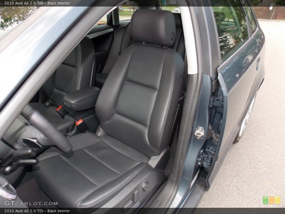 Black Interior Front Seat for the 2010 Audi A3 2.0 TDI #82586327