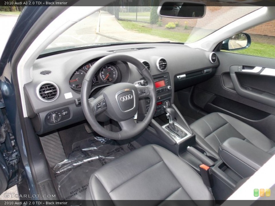 Black 2010 Audi A3 Interiors