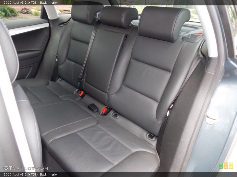 Black Interior Rear Seat for the 2010 Audi A3 2.0 TDI #82586470