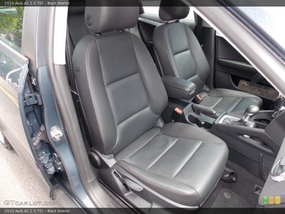 Black Interior Front Seat for the 2010 Audi A3 2.0 TDI #82586545
