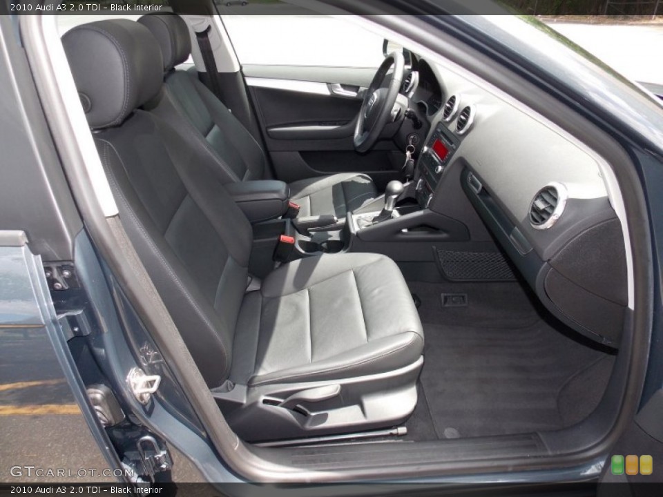 Black Interior Front Seat for the 2010 Audi A3 2.0 TDI #82586569