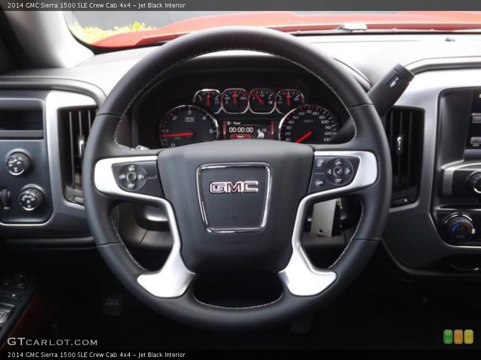 Jet Black Interior Steering Wheel for the 2014 GMC Sierra 1500 SLE Crew Cab 4x4 #82589310