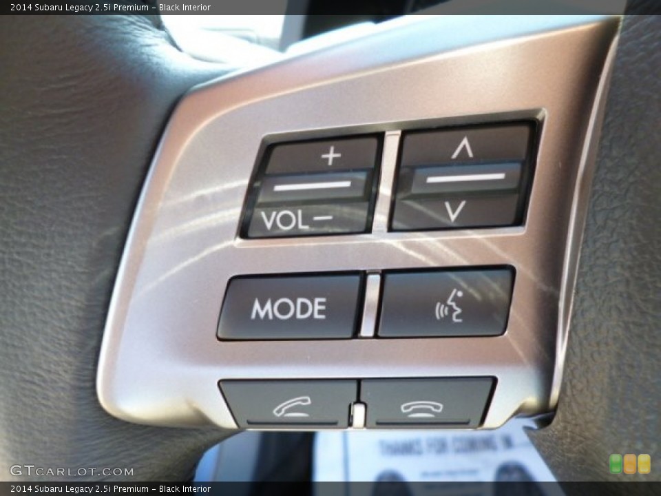 Black Interior Controls for the 2014 Subaru Legacy 2.5i Premium #82591743