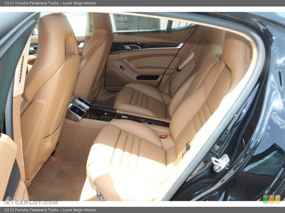 Luxor Beige Interior Rear Seat for the 2013 Porsche Panamera Turbo #82591905