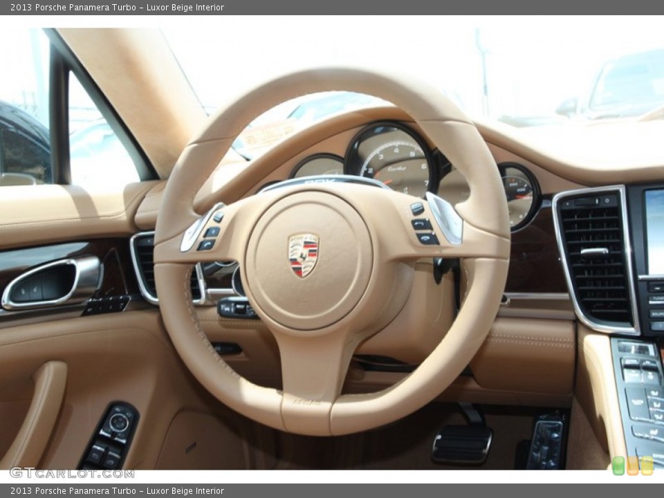 Luxor Beige Interior Steering Wheel for the 2013 Porsche Panamera Turbo #82591948