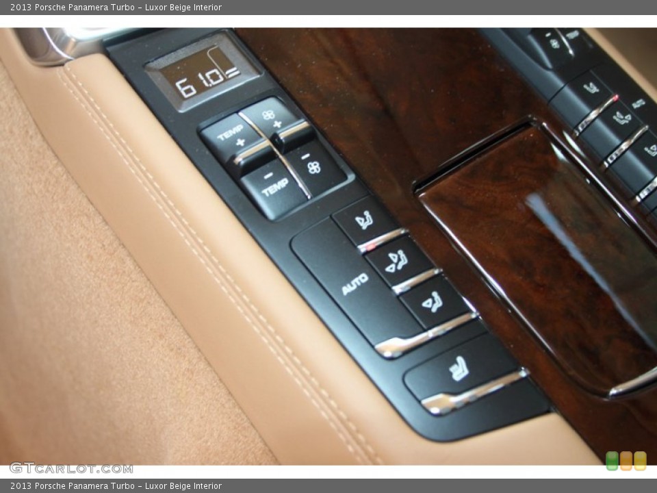 Luxor Beige Interior Controls for the 2013 Porsche Panamera Turbo #82591999