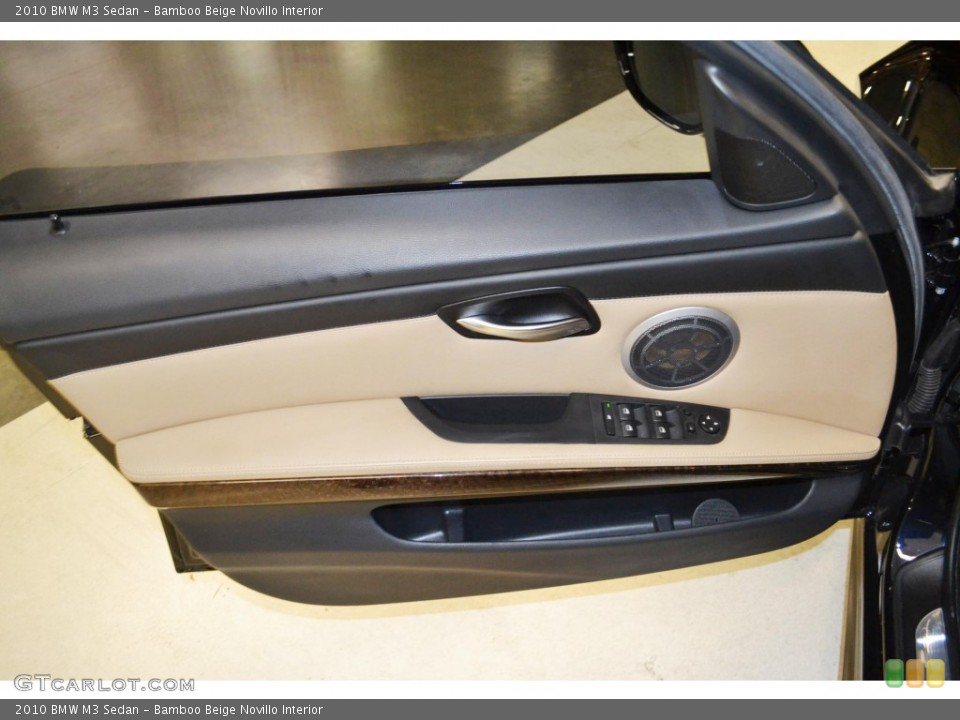 Bamboo Beige Novillo Interior Door Panel for the 2010 BMW M3 Sedan #82592992