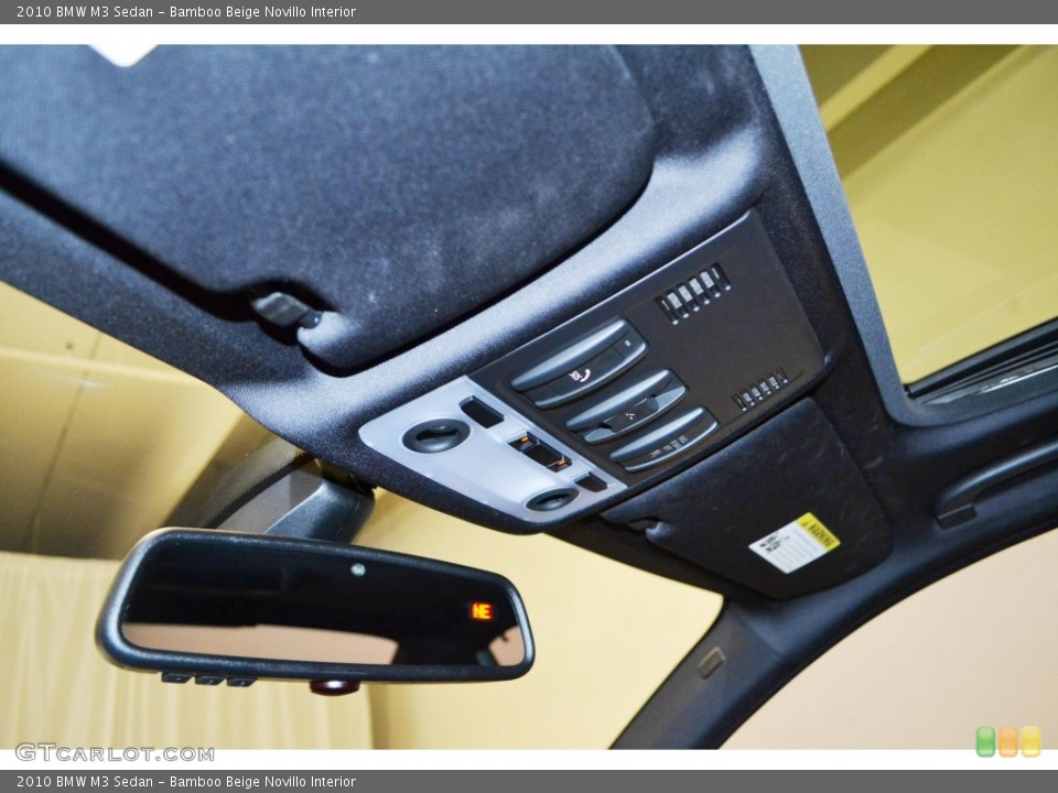 Bamboo Beige Novillo Interior Controls for the 2010 BMW M3 Sedan #82593586