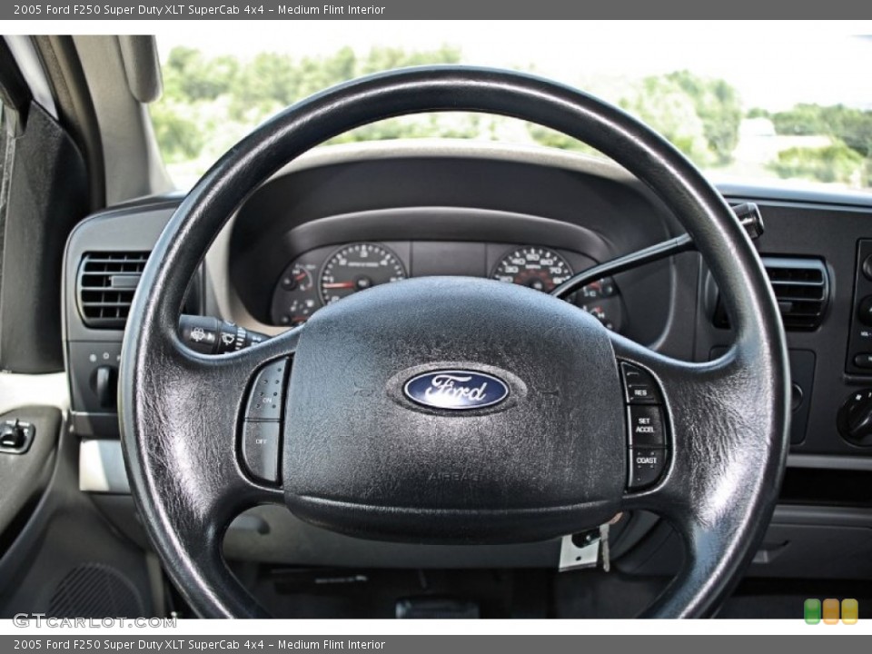Medium Flint Interior Steering Wheel for the 2005 Ford F250 Super Duty XLT SuperCab 4x4 #82593945