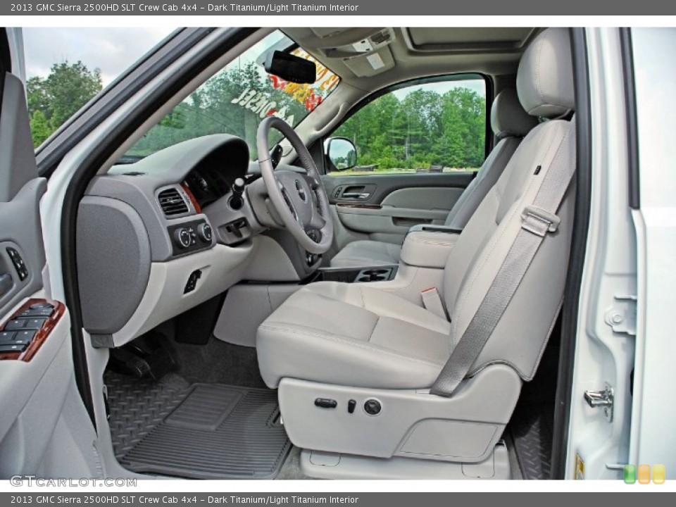 Dark Titanium/Light Titanium Interior Photo for the 2013 GMC Sierra 2500HD SLT Crew Cab 4x4 #82594557