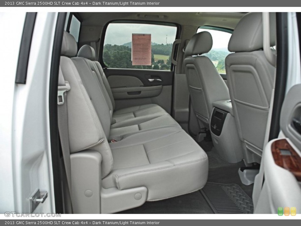 Dark Titanium/Light Titanium Interior Rear Seat for the 2013 GMC Sierra 2500HD SLT Crew Cab 4x4 #82594877
