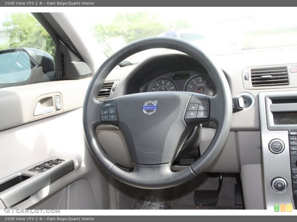 Dark Beige/Quartz Interior Steering Wheel for the 2008 Volvo V50 2.4i #82595908