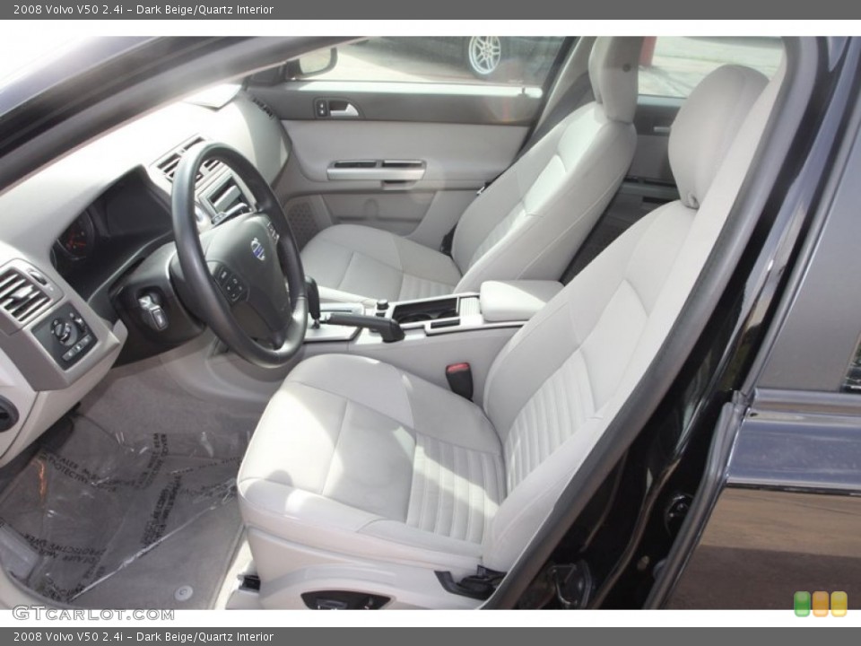 Dark Beige/Quartz Interior Front Seat for the 2008 Volvo V50 2.4i #82595976