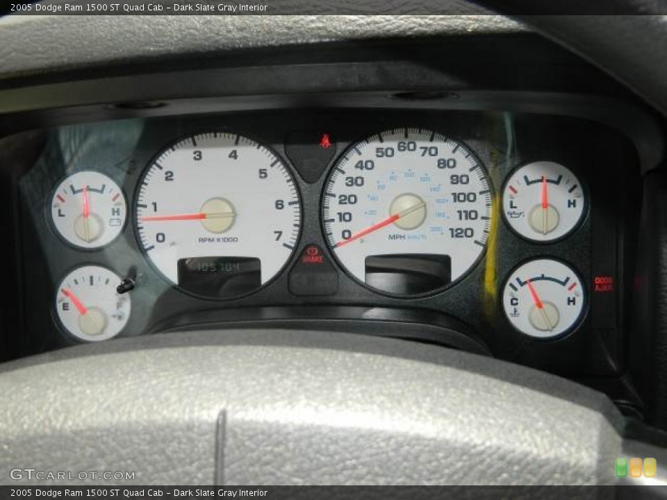 Dark Slate Gray Interior Gauges for the 2005 Dodge Ram 1500 ST Quad Cab #82597104