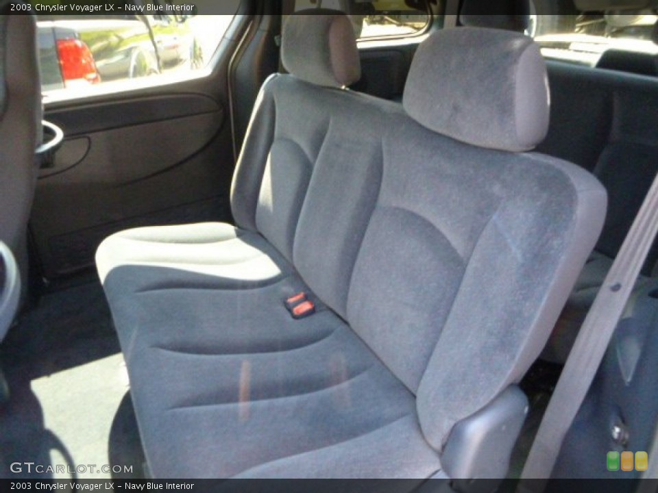 Navy Blue Interior Rear Seat for the 2003 Chrysler Voyager LX #82598482