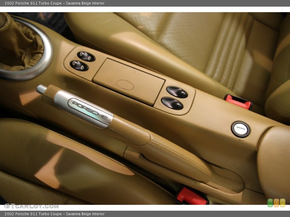 Savanna Beige Interior Controls for the 2002 Porsche 911 Turbo Coupe #82598850