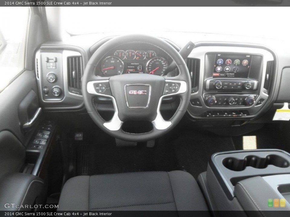 Jet Black Interior Dashboard for the 2014 GMC Sierra 1500 SLE Crew Cab 4x4 #82603697