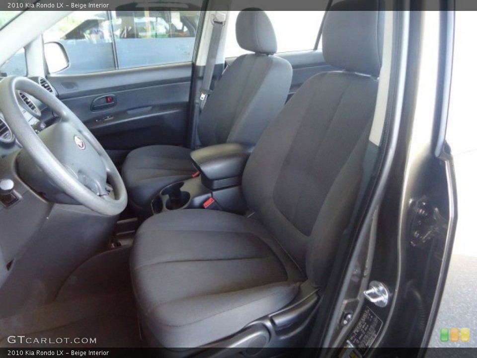 Beige Interior Front Seat for the 2010 Kia Rondo LX #82605014