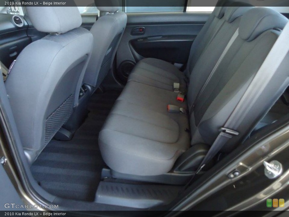 Beige Interior Rear Seat for the 2010 Kia Rondo LX #82605154