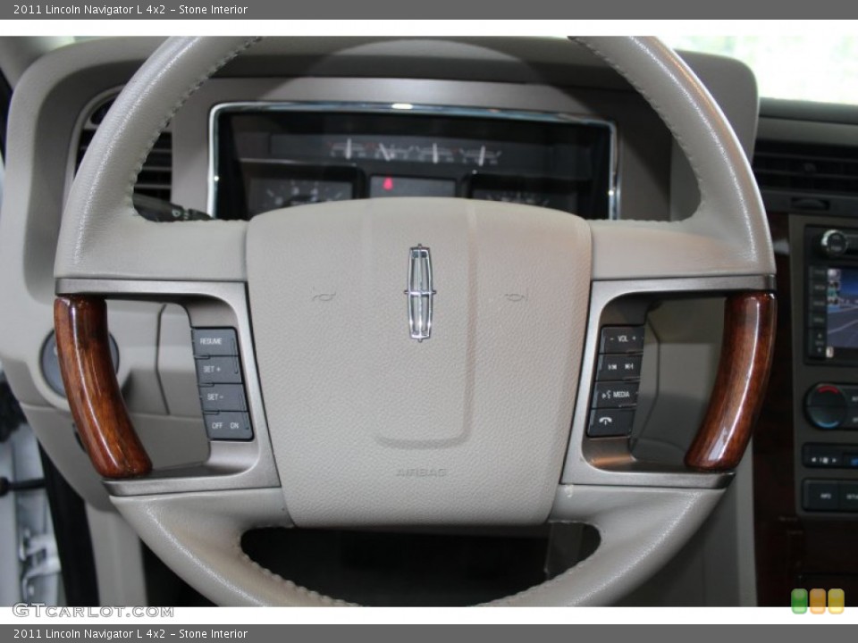 Stone Interior Steering Wheel for the 2011 Lincoln Navigator L 4x2 #82605203