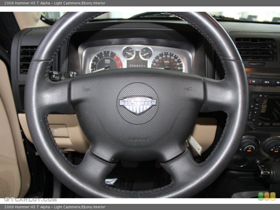 Light Cashmere/Ebony Interior Steering Wheel for the 2009 Hummer H3 T Alpha #82609223