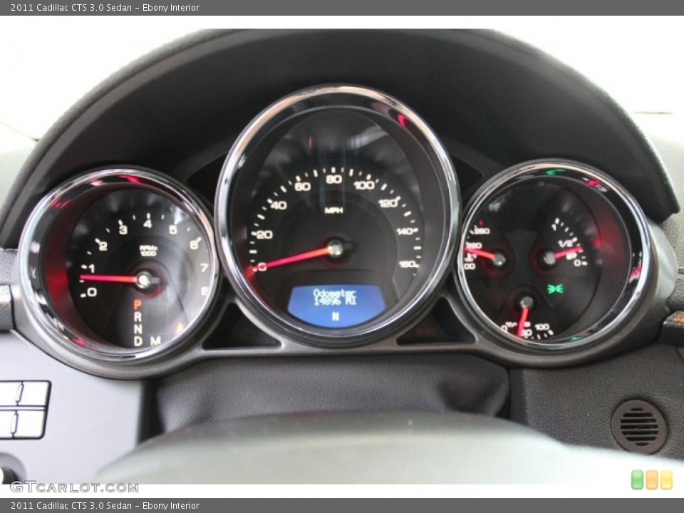 Ebony Interior Gauges for the 2011 Cadillac CTS 3.0 Sedan #82609976
