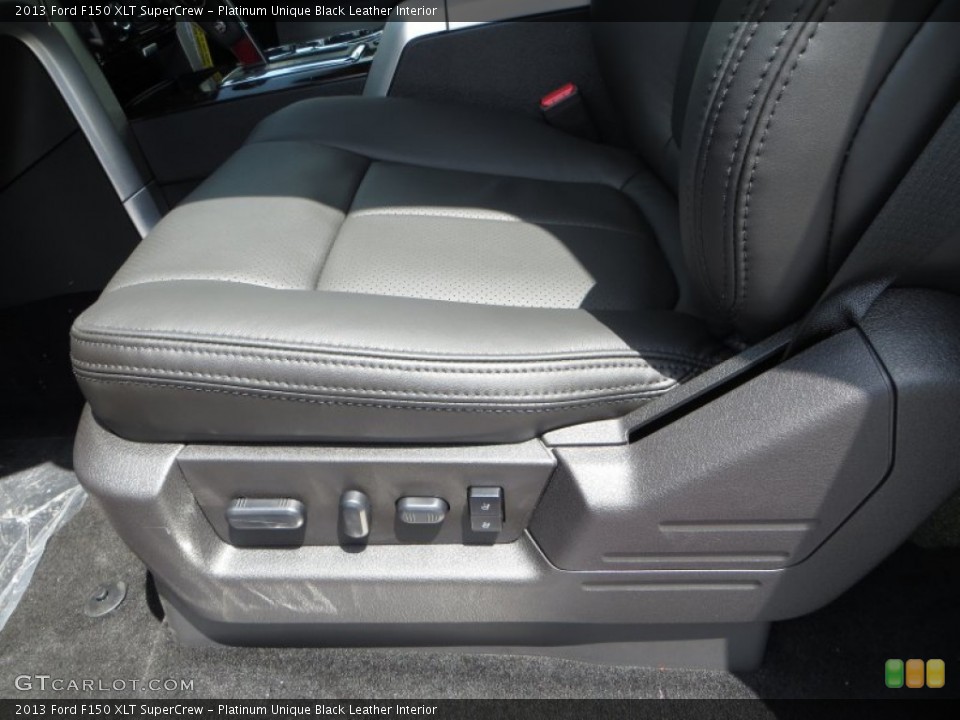 Platinum Unique Black Leather Interior Controls for the 2013 Ford F150 XLT SuperCrew #82612646