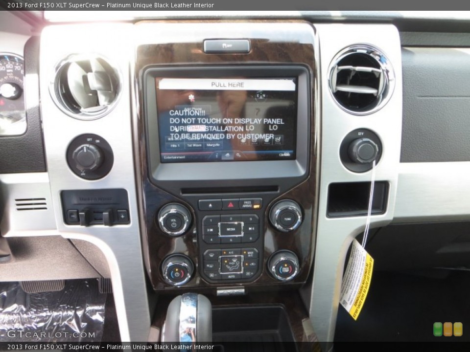 Platinum Unique Black Leather Interior Controls for the 2013 Ford F150 XLT SuperCrew #82612661