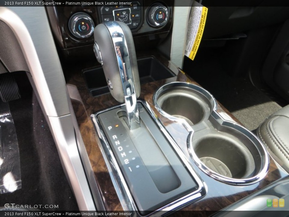 Platinum Unique Black Leather Interior Transmission for the 2013 Ford F150 XLT SuperCrew #82612676