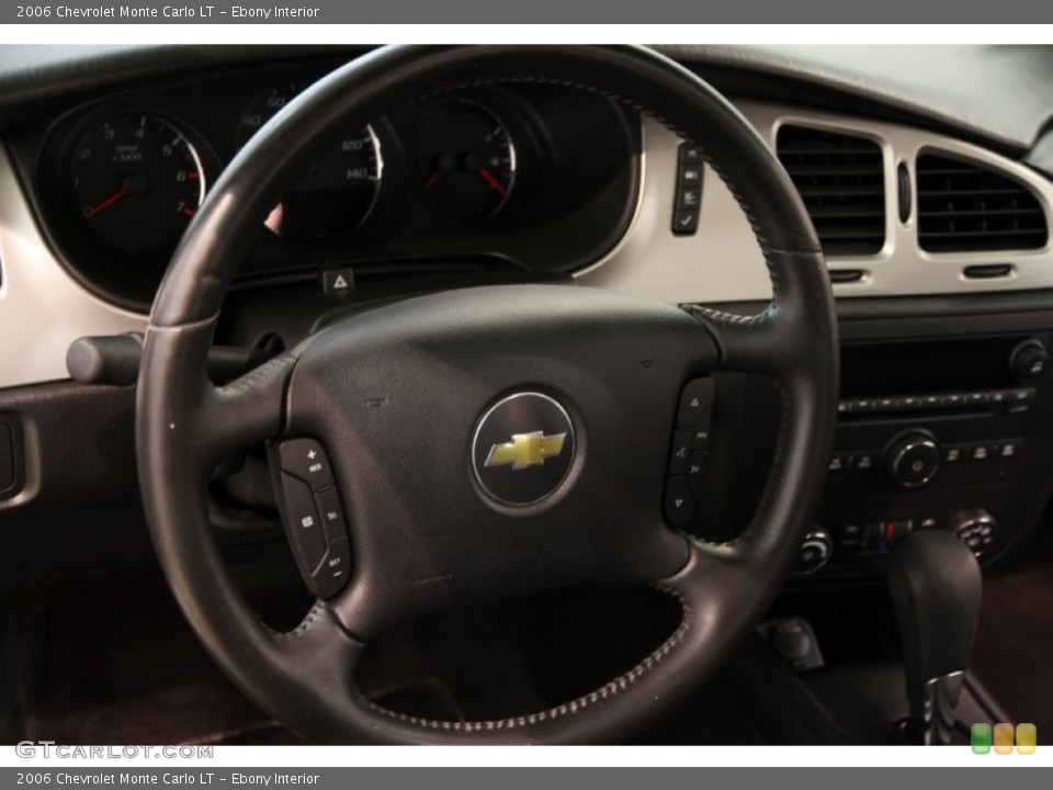 Ebony Interior Steering Wheel for the 2006 Chevrolet Monte Carlo LT #82612697