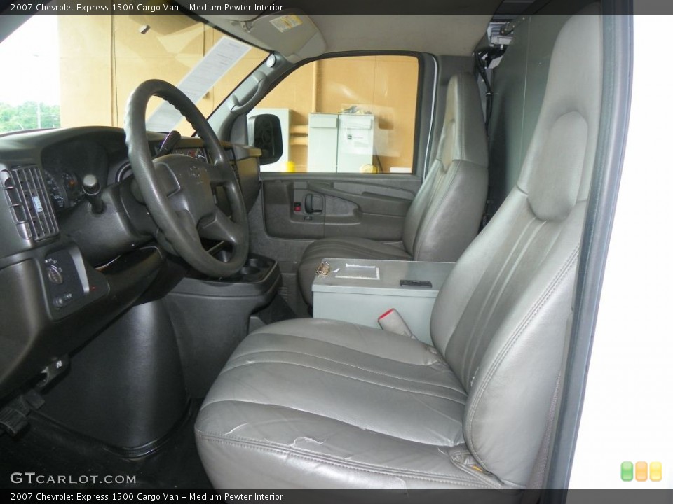 Medium Pewter Interior Front Seat for the 2007 Chevrolet Express 1500 Cargo Van #82615200