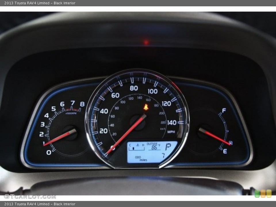 Black Interior Gauges for the 2013 Toyota RAV4 Limited #82621661