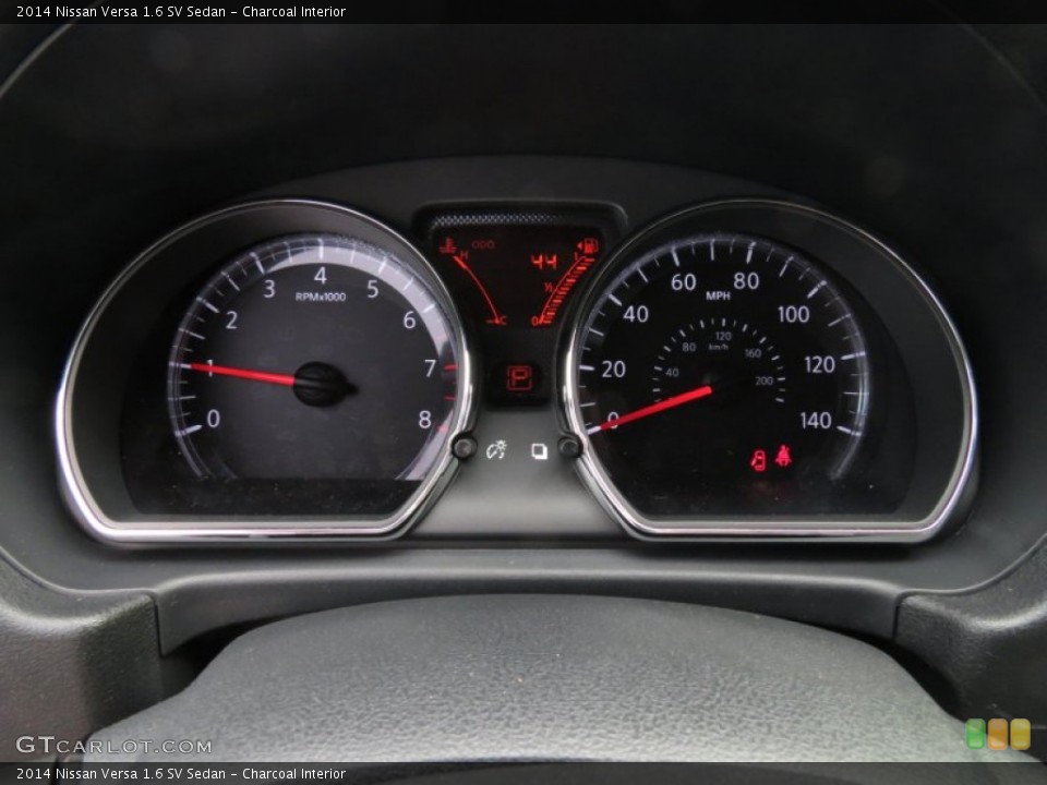 Charcoal Interior Gauges for the 2014 Nissan Versa 1.6 SV Sedan #82622108