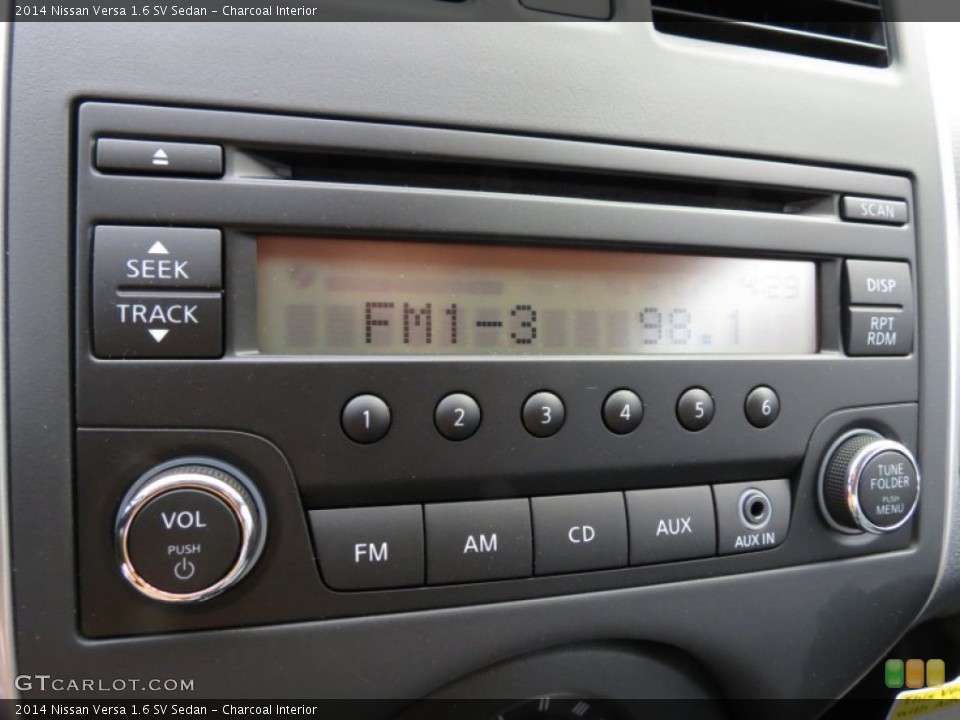 Charcoal Interior Audio System for the 2014 Nissan Versa 1.6 SV Sedan #82622136