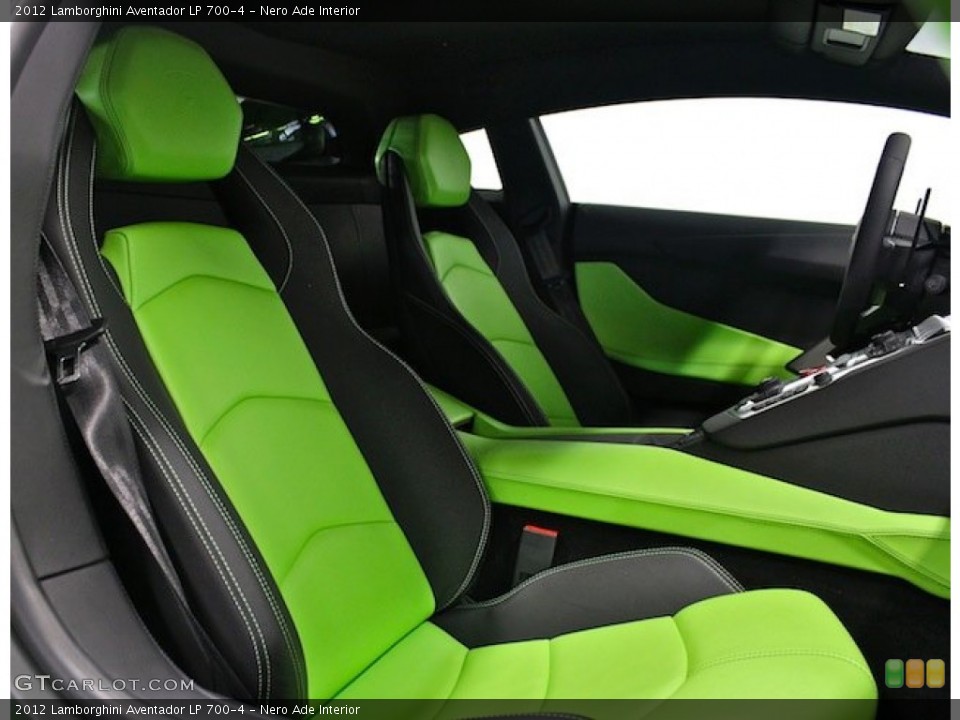 Nero Ade Interior Photo for the 2012 Lamborghini Aventador LP 700-4 #82623422