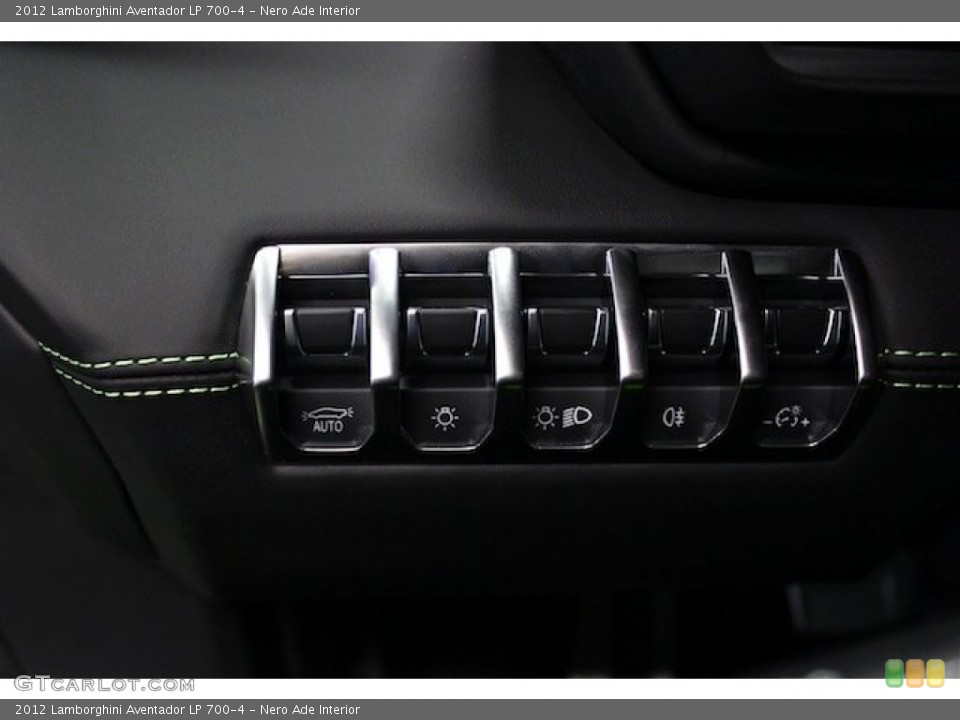 Nero Ade Interior Controls for the 2012 Lamborghini Aventador LP 700-4 #82623596