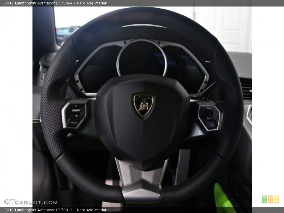 Nero Ade Interior Steering Wheel for the 2012 Lamborghini Aventador LP 700-4 #82623625