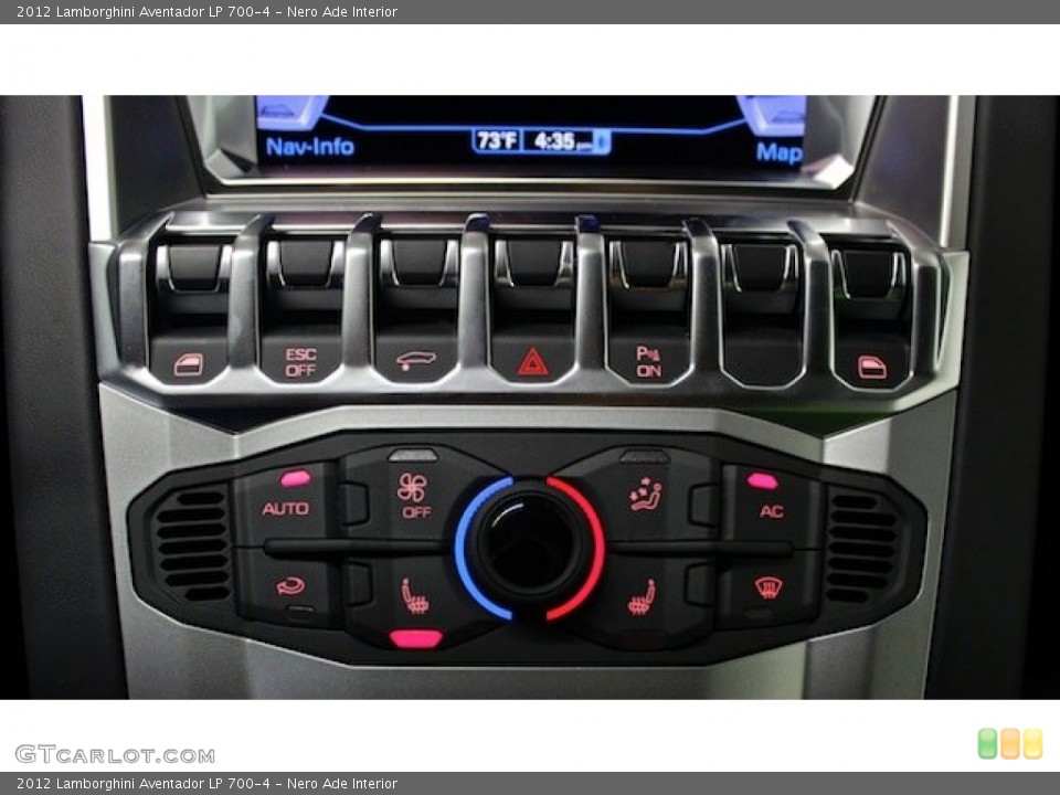 Nero Ade Interior Controls for the 2012 Lamborghini Aventador LP 700-4 #82623771