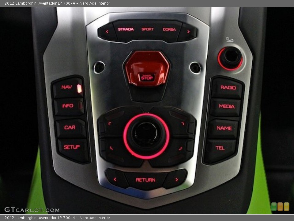Nero Ade Interior Controls for the 2012 Lamborghini Aventador LP 700-4 #82623791