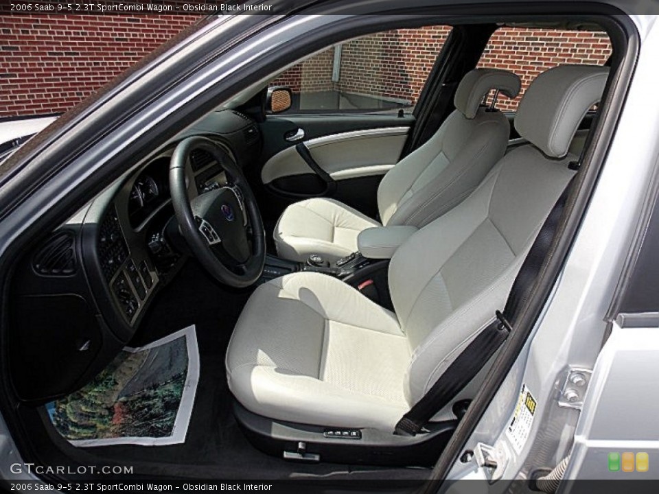 Obsidian Black Interior Front Seat for the 2006 Saab 9-5 2.3T SportCombi Wagon #82624433