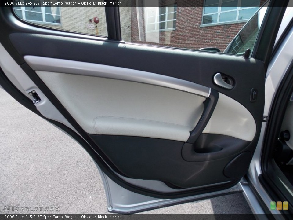 Obsidian Black Interior Door Panel for the 2006 Saab 9-5 2.3T SportCombi Wagon #82624529